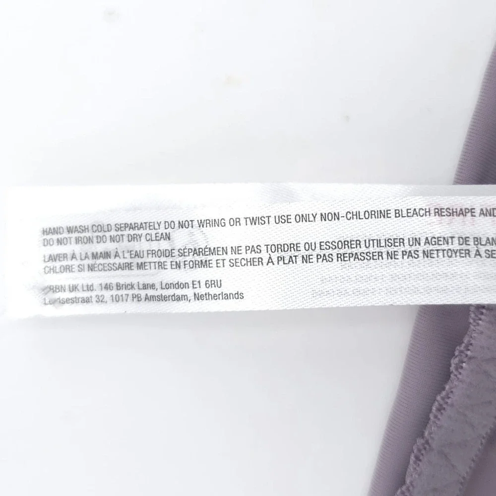 ANTHROPOLOGIE‎ New Lace Bralette And Bikini Set Lilac Floral XL